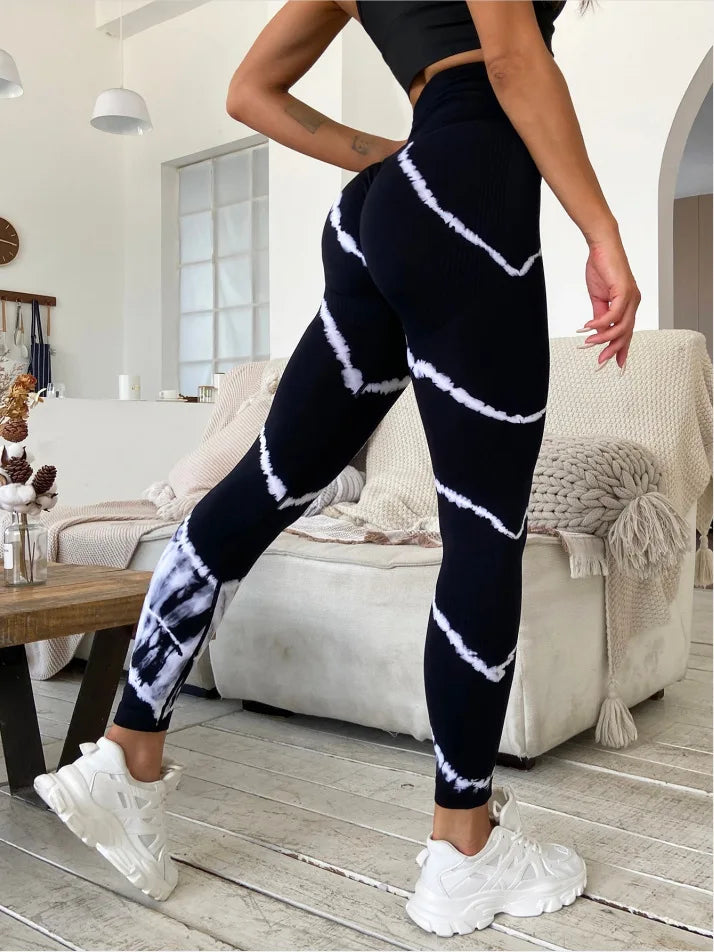 TIE DYE store SEAMLESS LEGGINGS